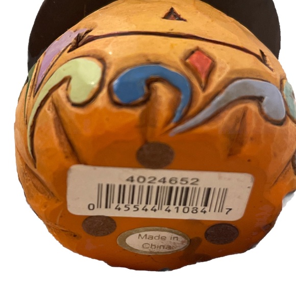 Jim Shore Mini Pumpkin Witch Hat Figurine 4024652 Jack o Lantern Halloween 2011 - Picture 4 of 6